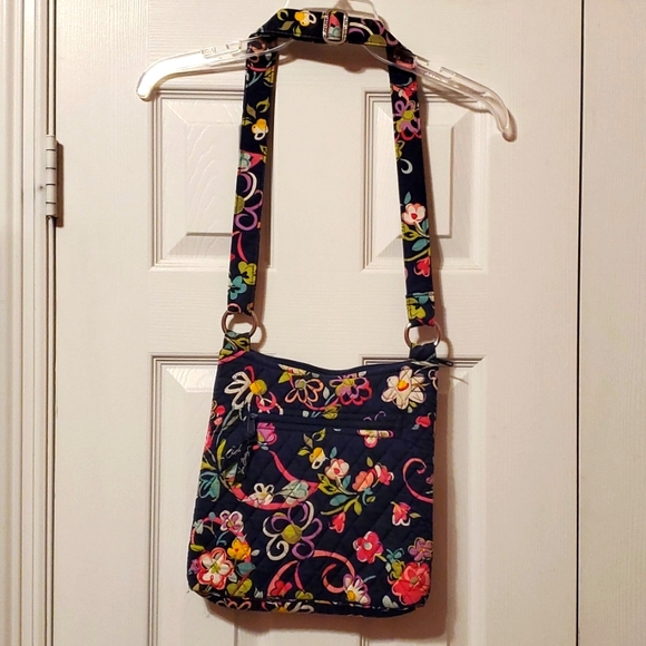 Vera Bradley Hipster Crossbody Retired Ribbons Pattern - Picture 2 of 3